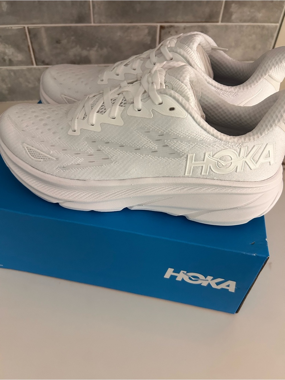 Hoka One One Women’s White Athletic Running Shoes
